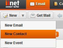 iiNet Add Contact step 1